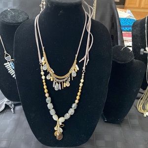 2 Silpada necklaces Courtyard chic and ethereal necklaces